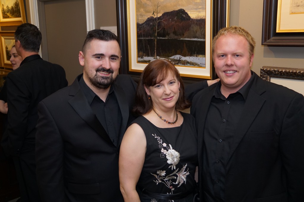 Tristan, Paula and Jonathan from the choir