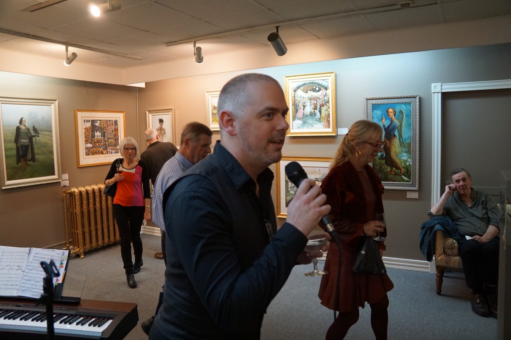 Choir member Ian Gilmore goes for it!